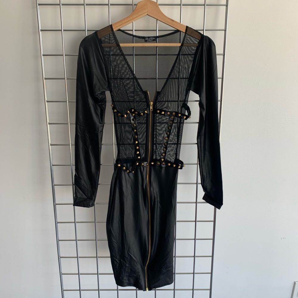 Studded dress.